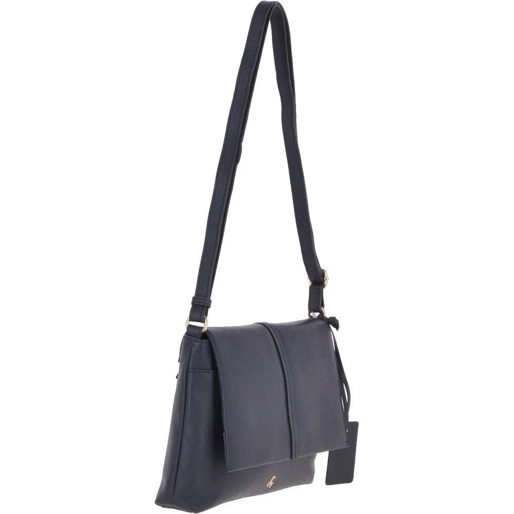 Medium Leather Shoulder Bag  Navy: 62551